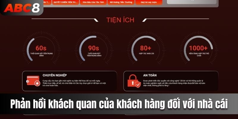 Một số phản hồi khách quan của khách hàng đối với nhà cái