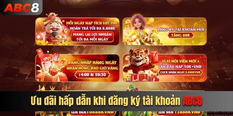 4 ưu đãi được nhận khi đăng ký tài khoản tại hệ thống game